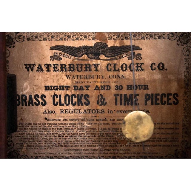 Waterbury Wall Clock, USA, Mid 19th Century For Sale - Image 6 of 10