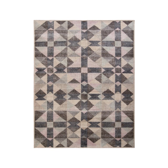 Rug & Kilim’s Oversized Prism Rug in Black and Pink, 12x18 For Sale In New York - Image 6 of 6