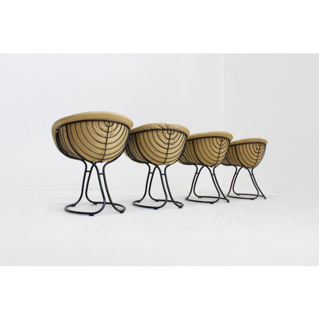 Pan Am Dining Chairs attributed to Gastone Rinaldi for Rima, Italy, 1970s, Set of 4 For Sale - Image 13 of 14
