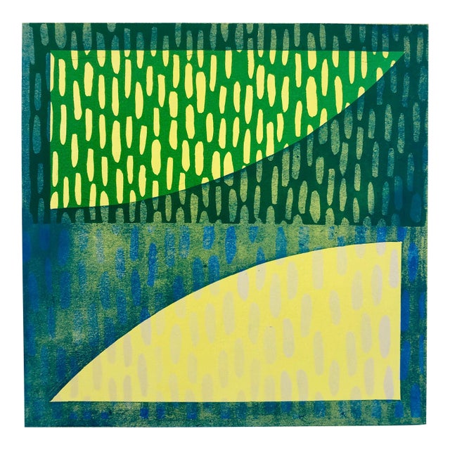 Pierre ObandoAbstract Modernist Colorful Bold Monoprint Monotype Painting Print Pierre Obando, 1997 For Sale