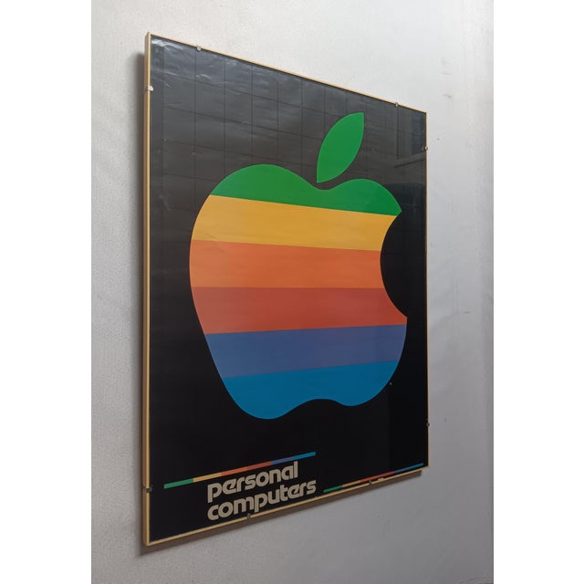 Apple Macintosh Personal Computer Poster, 1980s, in Good conditions. Designed 1980 to 1989