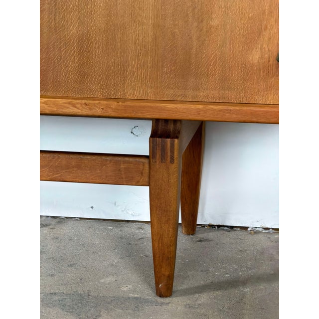 Danish Modern Sideboard in Oak and Brass by Henning Kjærnulf, 1960s For Sale - Image 11 of 12