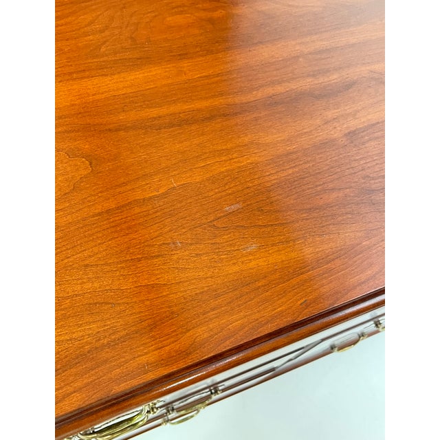 Vintage Henkel Harris Solid Wild Black Cherry Triple Dresser Model 124 For Sale - Image 17 of 17