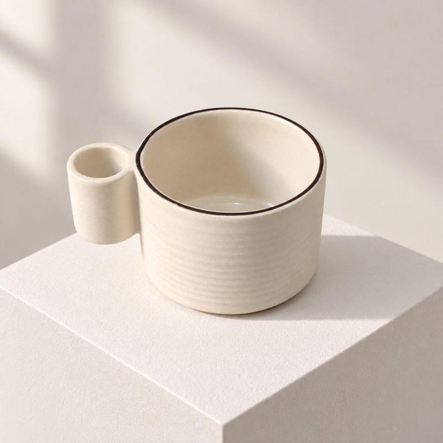 Late 20th Century Vintage Italian Ceramic Tea Set by Ambrogio Pozzi for Franco Pozzi, 1970s, Set of 8 For Sale - Image 5 of 9