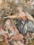 Vintage French Jacquard Tapestry with Gallant Meeting by Jules Pansu, 1970s For Sale - Image 8 of 18