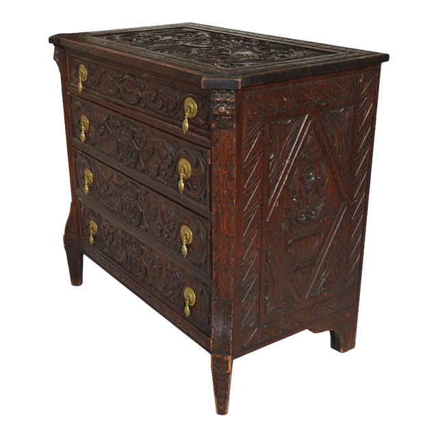19th Century Italian Carved Dresser For Sale