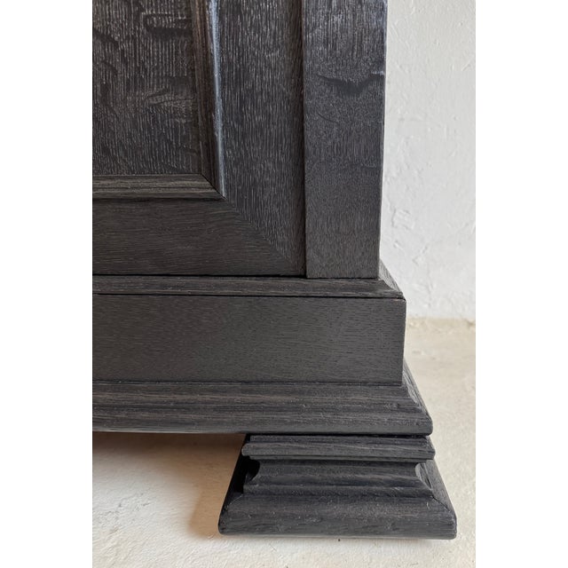 Large Antique Ebonised Oak Bookcase, 1890s For Sale - Image 17 of 18