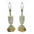 The Luminaries: A Rare Pair of 1970s Internally Lit Lead Crystal Statement Lamps For Sale