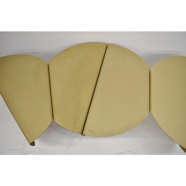 Modern Vintage Biomorphic Torch Cut Steel Metal "Fortune Cookie" 2 Part Coffee Table For Sale - Image 3 of 18
