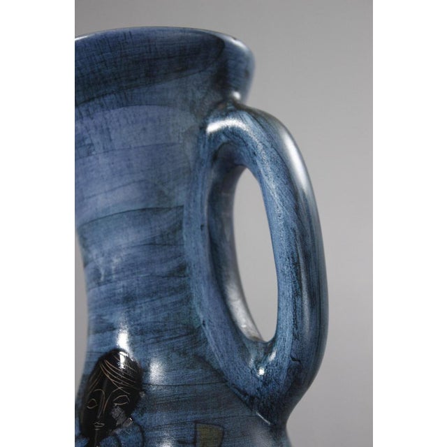 Large Vintage Pitcher by Jean De Lespinasse, 1950s For Sale - Image 11 of 16