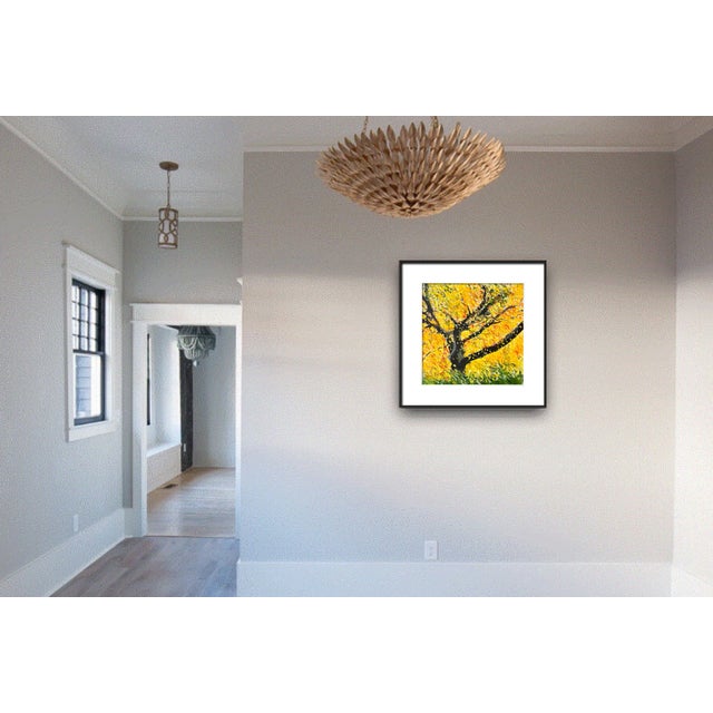 "Floating Autumn 3" Original Expressionist Landscape Painting by Shabs Beigh For Sale - Image 4 of 7