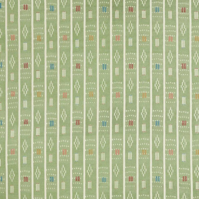 Safar is an exquisite new design inspired by an African baule cloth found in the archive. A complex design the ikat warp...