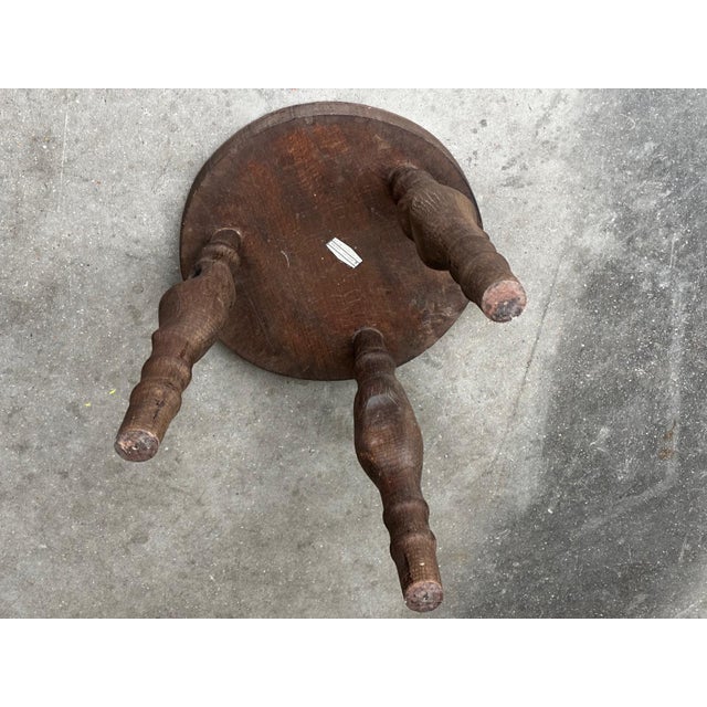 Sculptural Tripod Stool by Gabriel Lucas, Brittany, 1970 For Sale - Image 3 of 18