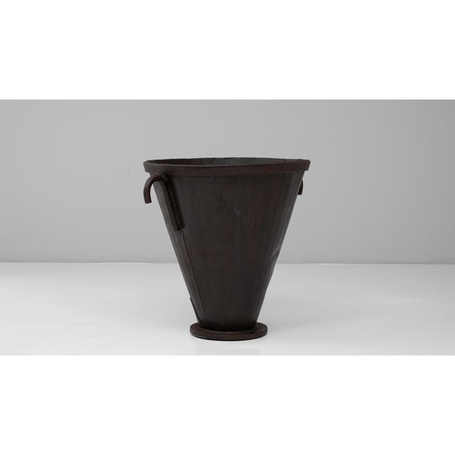 Mid 20th Century French Wrought Iron Flared Urn Firepit For Sale - Image 12 of 18