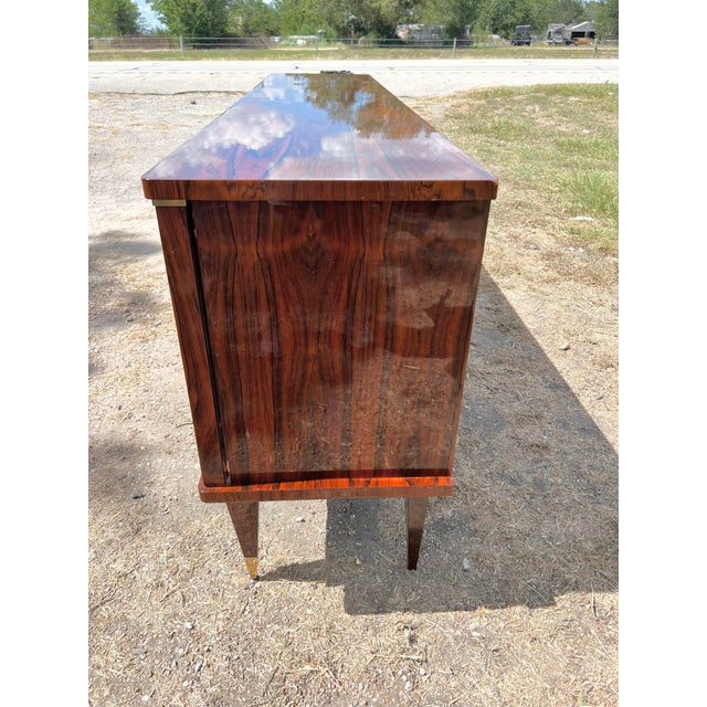 French Art Deco 1930's Macassar Ebony Sideboard For Sale - Image 4 of 12