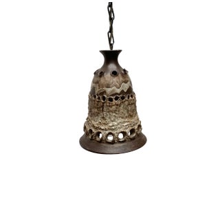 Mid-Century Modern Danish Brutalist Ceramic Pendant from Judi Kunst For Sale