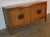1960s Vintage Mid-Century Maple Buffet Credenza With Ornate Brass Key Knobs For Sale - Image 4 of 13