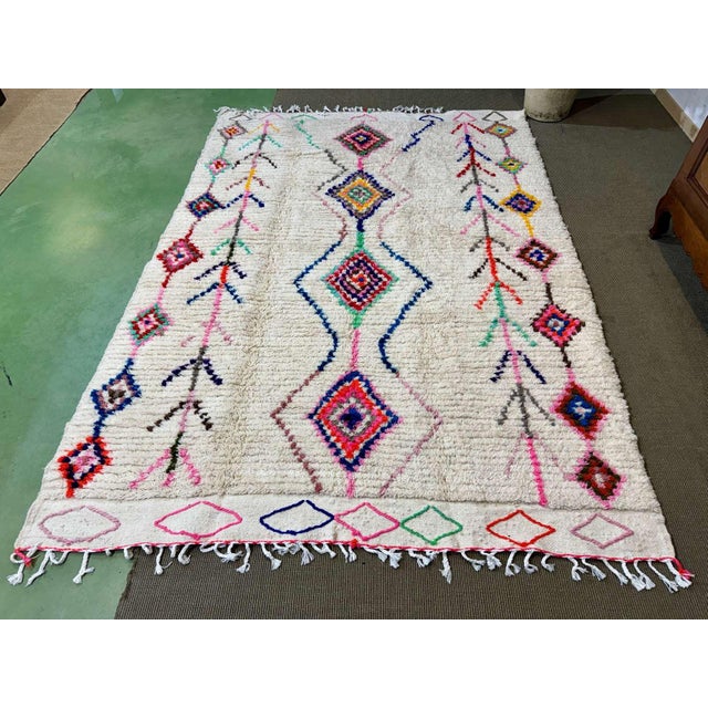 Azilal Berber Moroccan Handmade Wool Rug For Sale - Image 3 of 14