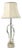 Italian Mid-Century Modern Sculptural Clear Murano Glass Table Lamp For Sale