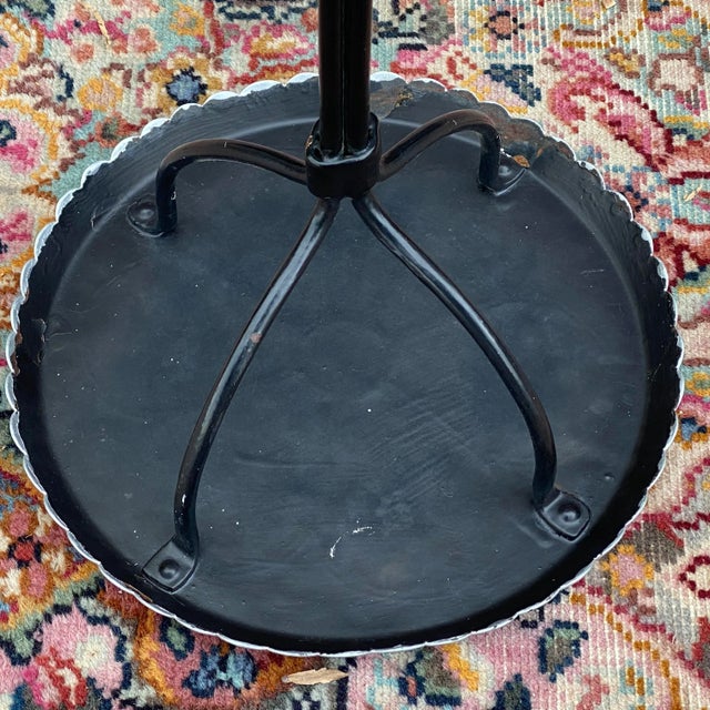Antique Wrought Iron Spider Leg Plant Stand For Sale - Image 11 of 13