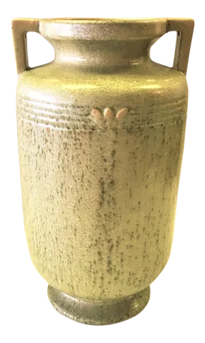 Vintage Mid Century Egyptian Revival Ceramic Urn