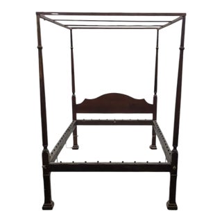 Ca 1850 Antique Four Poster Rope Bed For Sale
