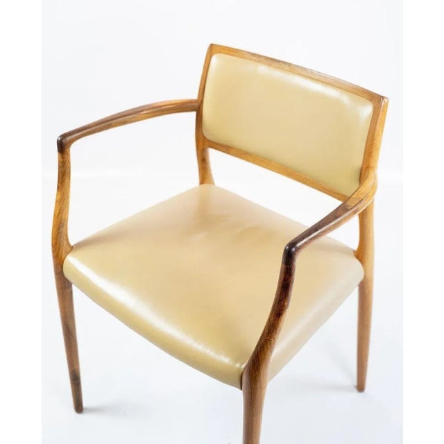 Set of Model 65 Rosewood Armchairs by N.O. Moeller, 1960s For Sale - Image 9 of 10