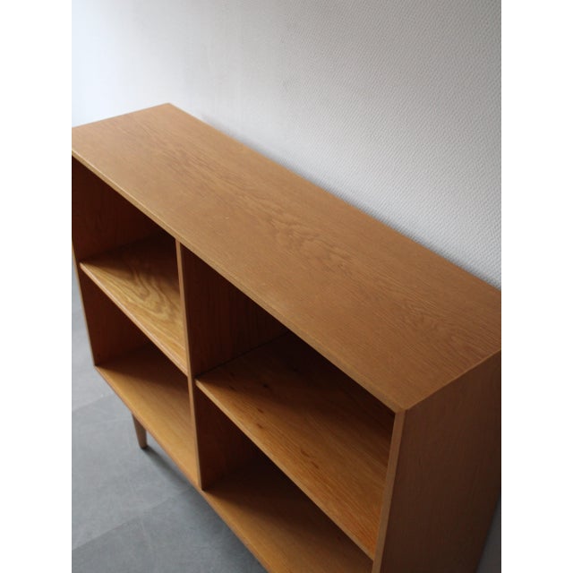 Wood Vintage Danish Bookcase in Oak, 1960s For Sale - Image 7 of 9