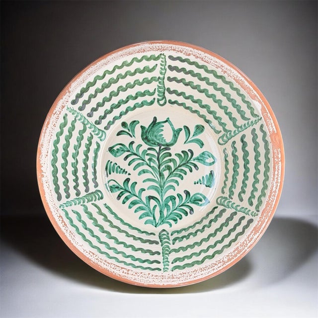 Green Large Spanish Fajalauza Ceramic Bowl from Lebrillo For Sale - Image 8 of 8