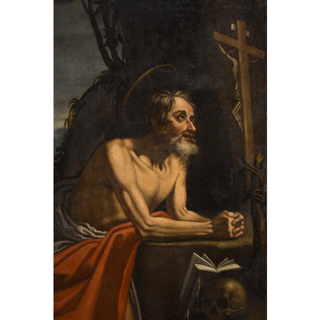 Hendrick de Somer / Enrico Fiammingo, Saint Jerome, 1630, Oil on Canvas For Sale - Image 15 of 18