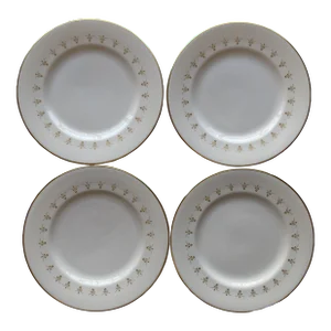 Vintage Syracuse China " First Love" Pattern Bread Plates- Set of 4