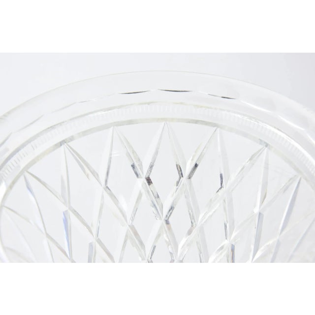 Glass Mid-Century Modern Cut-Glass Chalice Shaped Pairpoint Vase For Sale - Image 7 of 9