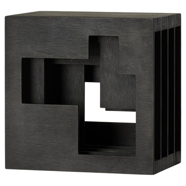 Cube Series 1 Wall Sculpture in Birch Plywood by A Hint of Neon For Sale - Image 6 of 6