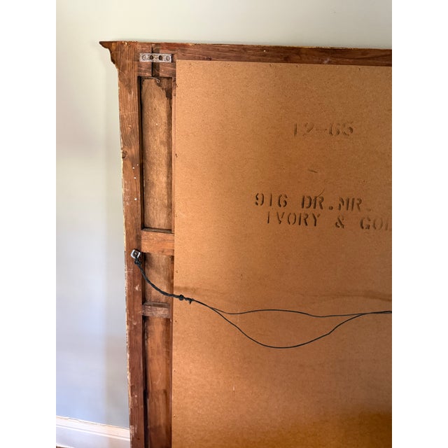 Antique Gold Trumeau Mirror For Sale - Image 9 of 10