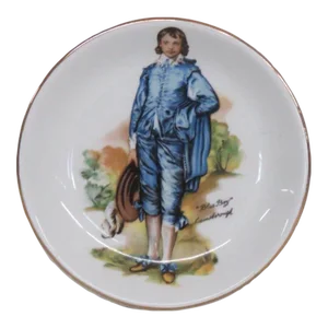 Wood and Sons England Porcelain Blue Boy Trinket Vanity Dish