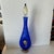 Hand Blown Venetian Cobalt Blue and Gold Textured Glass Bottle/ Carafe/ Decanter With Stopper For Sale - Image 11 of 11