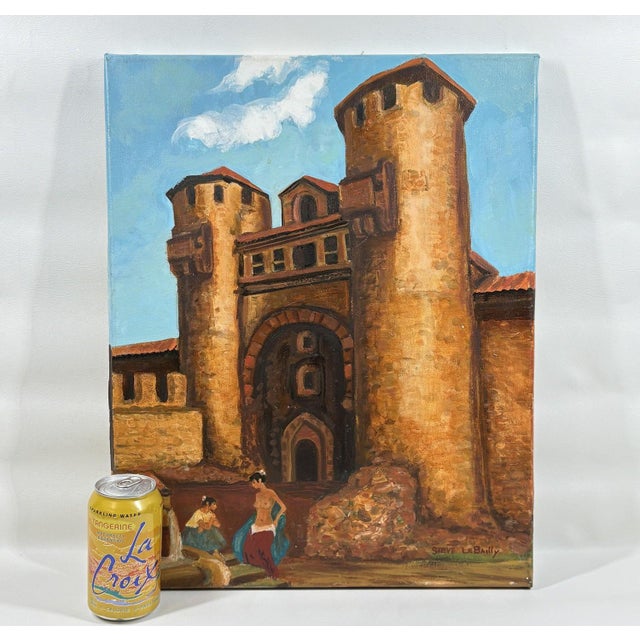"Gypsies at the Gate" – Original Oil on Canvas by Steve LeBailly (20" x 16") Elevate your space with this evocative mid-...