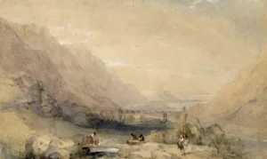 James Baker Pyne RBA, Vale of Llanberis, North Wales, 1840s, Watercolour