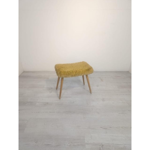 Mid-Century Style Pouffe, Stool, or Footstool from the 1960s A cozy pouffe, stool, or footstool in a retro 1960s style....
