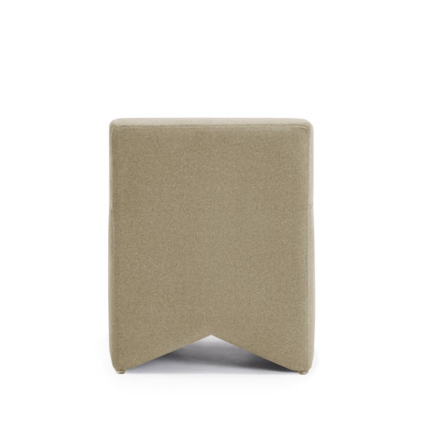 2020s Pippa Taupe Vegan Mohair Stool For Sale - Image 5 of 7