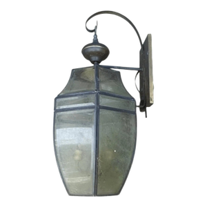 1940s Vintage Traditional Porch Carriage Light Fixture Octangle Wall Sconce 24”