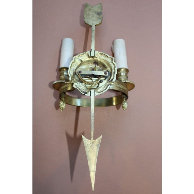 French Empire Gilt Bronze Wall Lights, 1900s, Set of 2 For Sale - Image 15 of 16