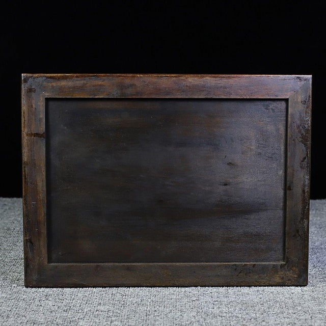 Vintage Chinese Huali Rosewood Carved "Elephant" Handled Picnic Box / Tea Caddy For Sale - Image 9 of 9