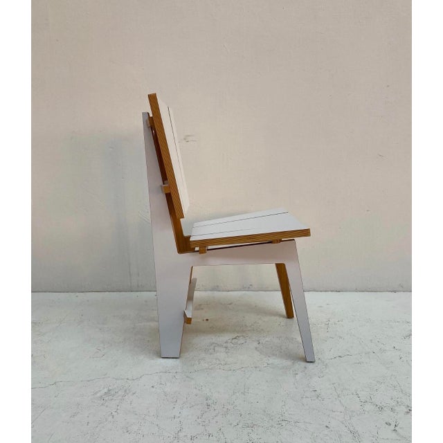 Norwegian Dining Chairs with Geometric Design, 1980s, Set of 4 For Sale - Image 13 of 15
