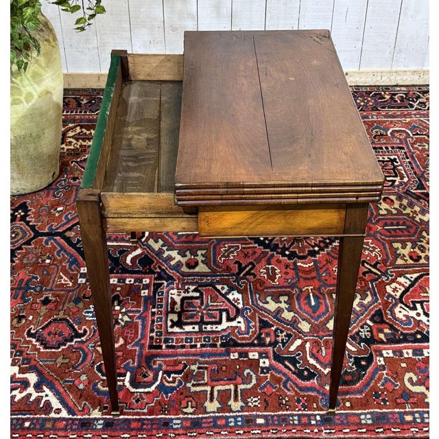 19th Century Games Table in Mahogany and Walnut For Sale - Image 12 of 18