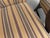 Pair of Ethan Allen High Back Arm Chairs With Striped Upholstery For Sale - Image 15 of 16