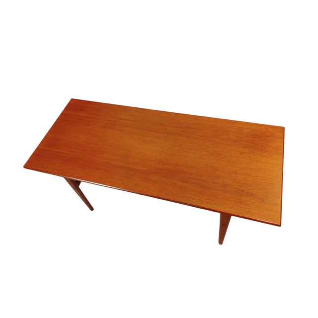 Mid-Century Danish Teak Rectangular Coffee Table, 1960s For Sale - Image 9 of 12
