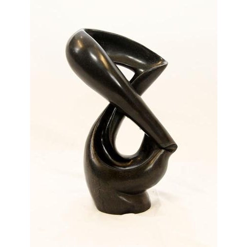 Black Marble Abstract Sculpture For Sale - Image 4 of 7