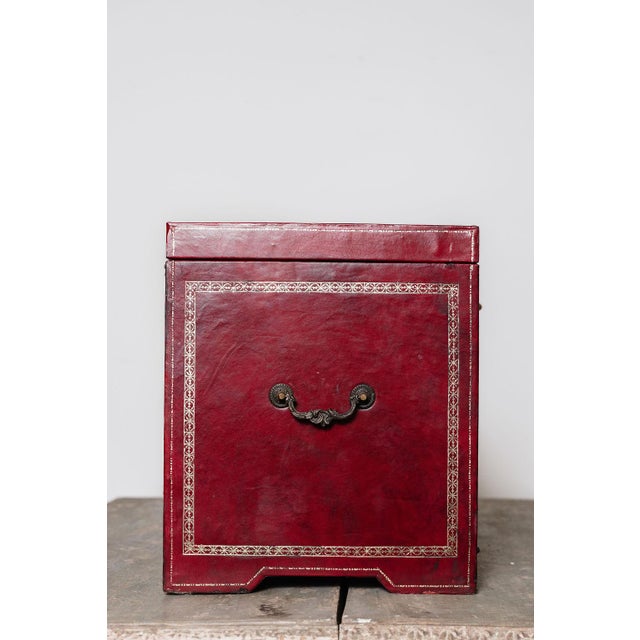 Antique French Leather Écritoire, Traveling Secretary For Sale In Salt Lake City - Image 6 of 16