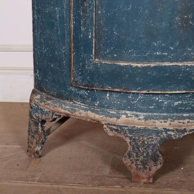 Swedish Bowfronted Corner Cupboard For Sale - Image 5 of 11